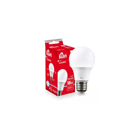 LAMPADA LED  BULBO 15W A65 BIV. 6000k KIAN