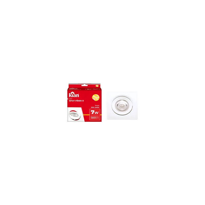 SPOT EMB. LED KIT RD. 7W 3.000K KIAN