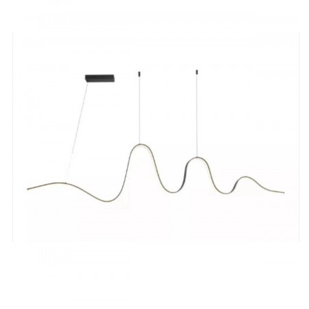 PENDENTE SL DUNE PRETO 45CM 34W 3.000K