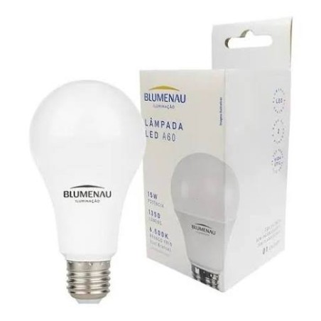 LAMPADA LED  BULBO 15W BLUMENAU 6500K